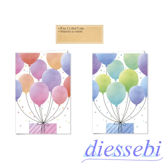 Biglietto Senza Testo Palloncini