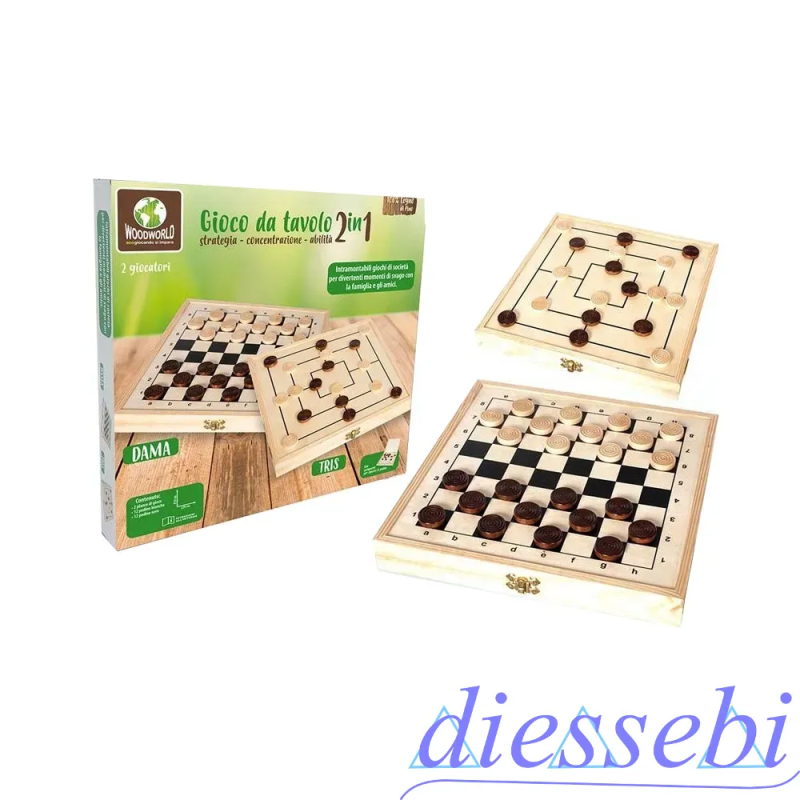 Dama e Tris in Legno