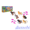 Set 3 Cavalli con Accessori