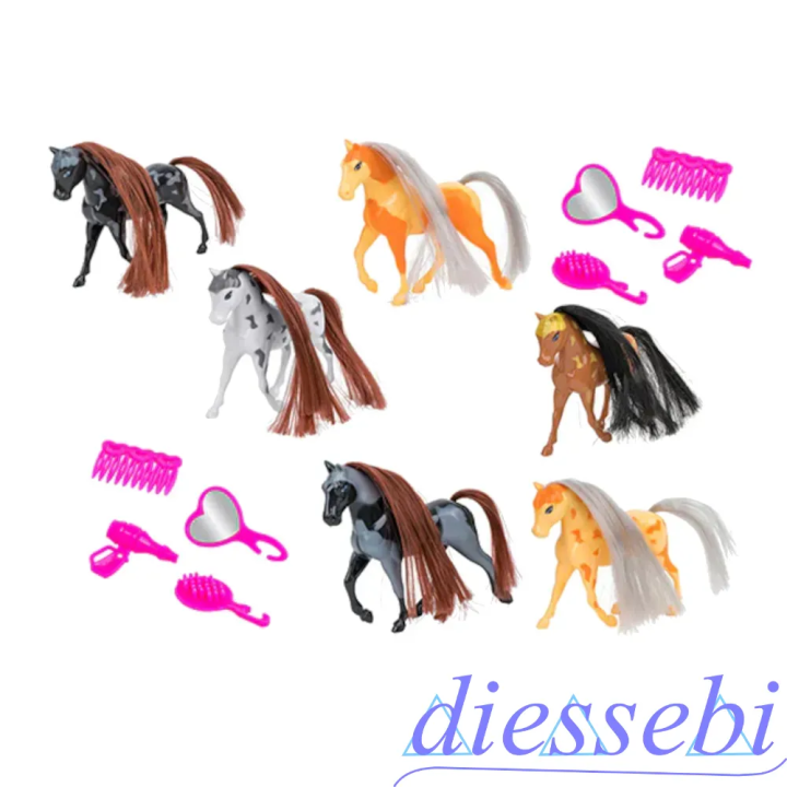 Set 3 Cavalli con Accessori