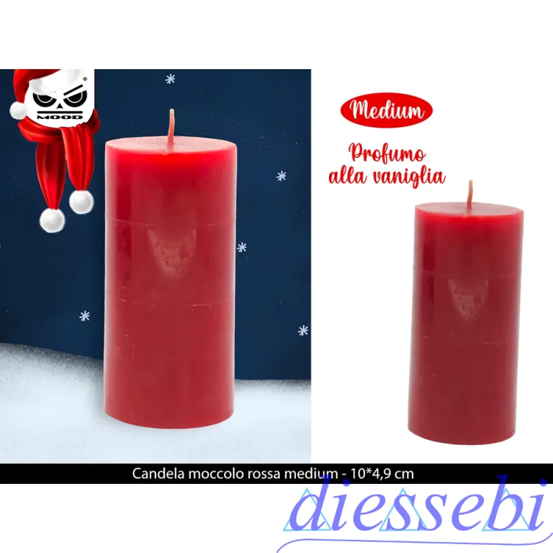 Candela Moccolo Rossa Medium
