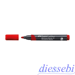 Pennarello Faber Castell Tonda Rosso