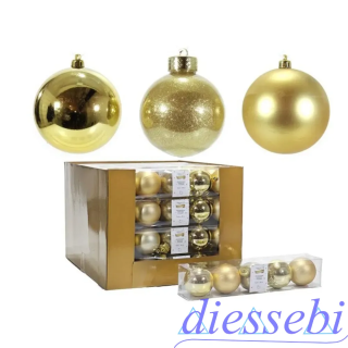 5 Sfere Oro Lucido 7cm