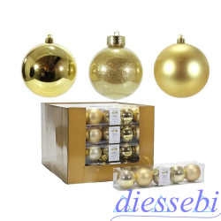 5 Sfere Oro Lucido 7cm