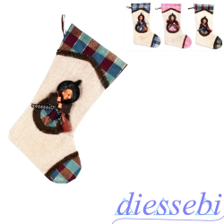Calza con Befana a Rilievo