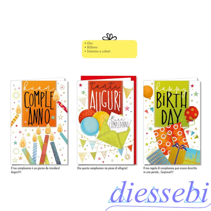 Biglietto Compleanno Happiness