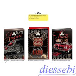 Biglietto Compleanno Maschile con Rotella