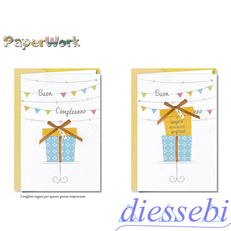 Biglietto PaperWork Compleanno