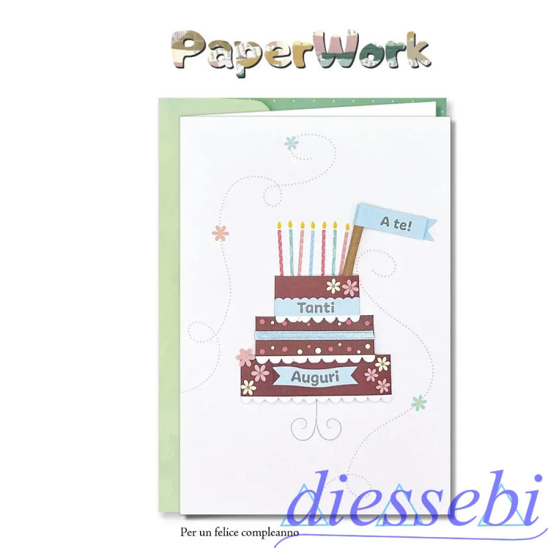 Biglietto PaperWork Compleanno