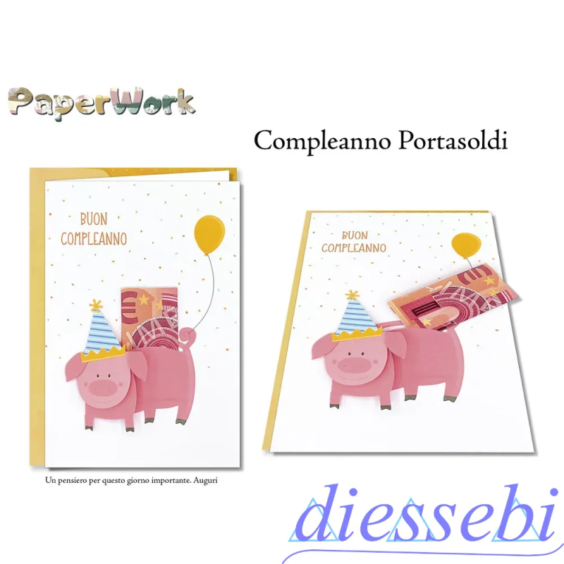 Biglietto PaperWork Compleanno