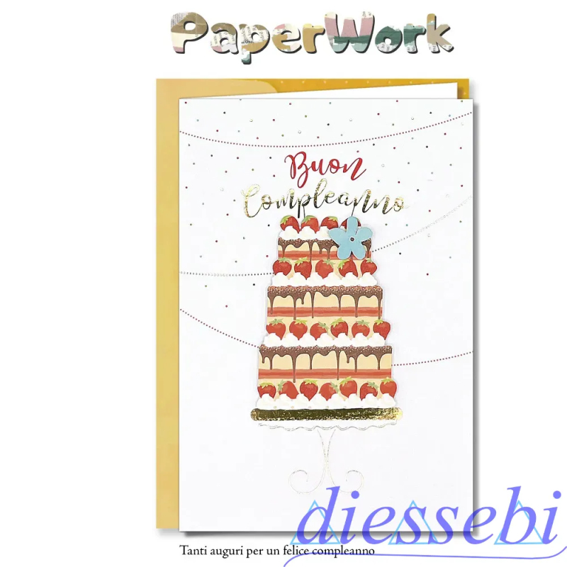 Biglietto PaperWork Compleanno