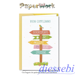 Biglietto PaperWork Compleanno