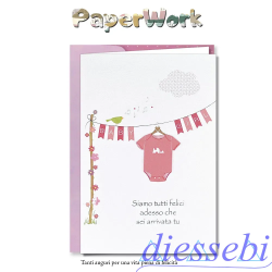 Biglietto PaperWork Nascita Lei
