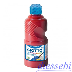 Tempera Acrilica 250ml Giotto Rosso