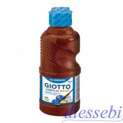 Tempera Acrilica 250ml Giotto Marrone