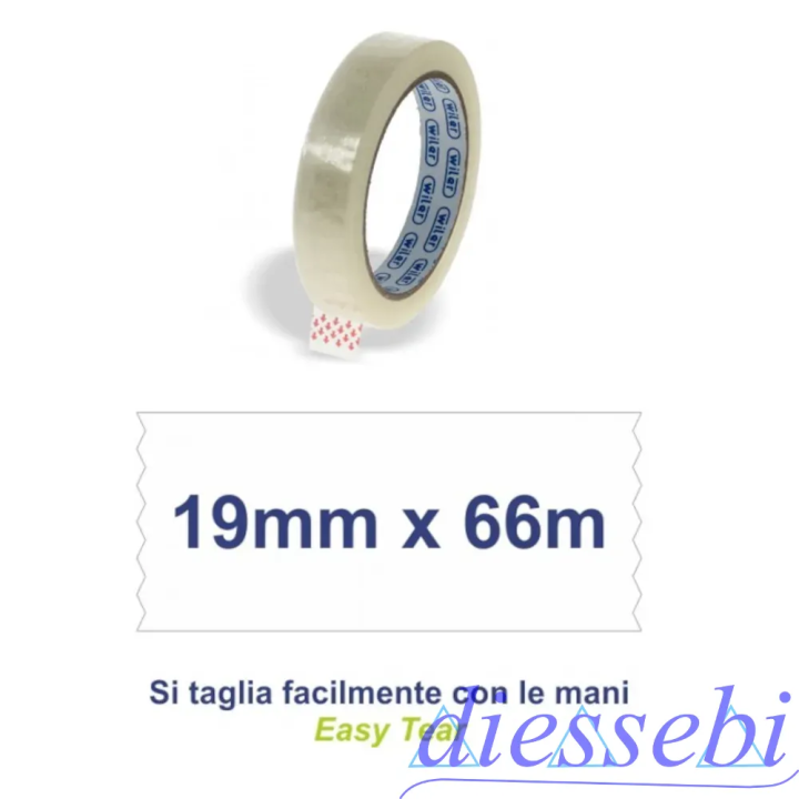 Nastro Adesivo 19mm x 66m Wiler