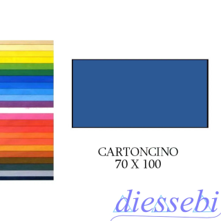 Cartoncino 50x70cm Blu Fabriano