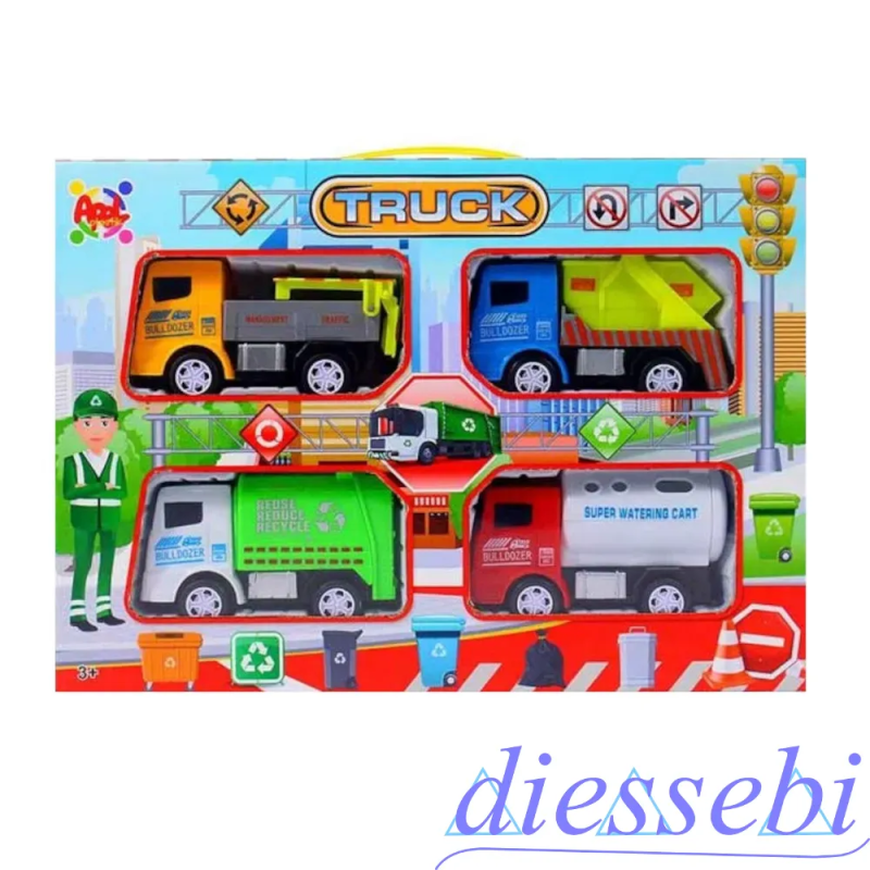 Set 4 Camion Lavori Pubblici