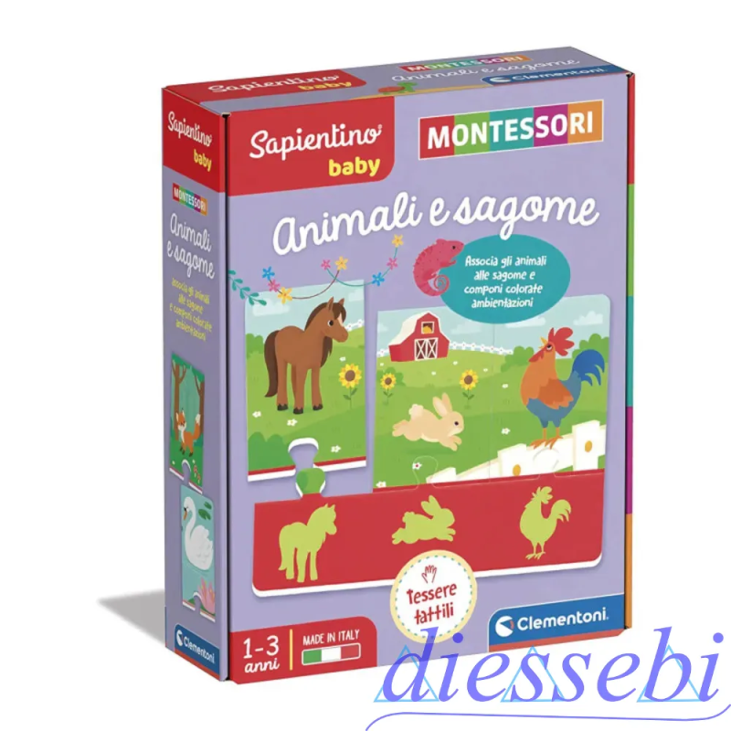 Sapientino Baby Animali e Sagome Montessori Clementoni