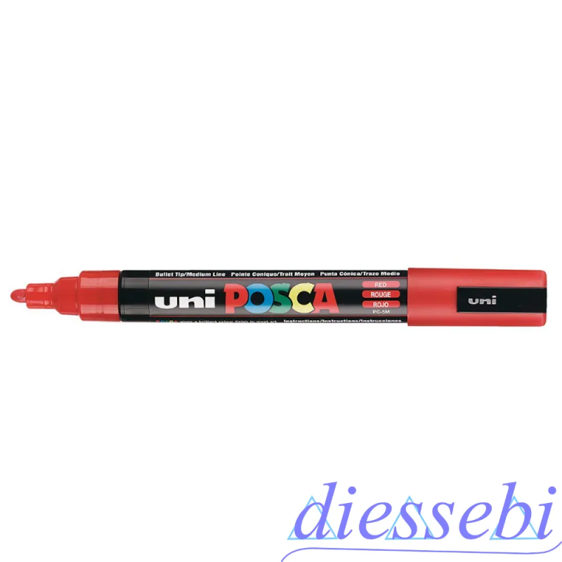 Uni Posca Medio Rosso