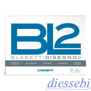 Album da Disegno Riquadrato 24x33cm 10fg BL2 Blasetti