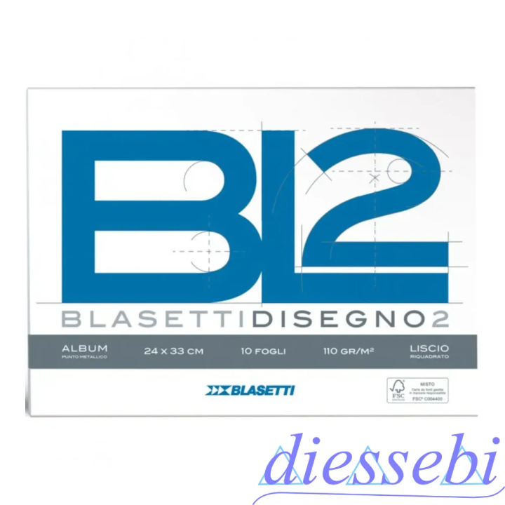 Album da Disegno Riquadrato 24x33cm 10fg BL2 Blasetti