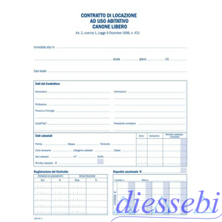 Modulo Contratto di Locazione ad Uso Abitativo Canone Libero Prodotti Flex