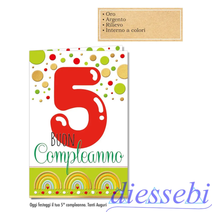 Biglietto 5 Anni Rainbow