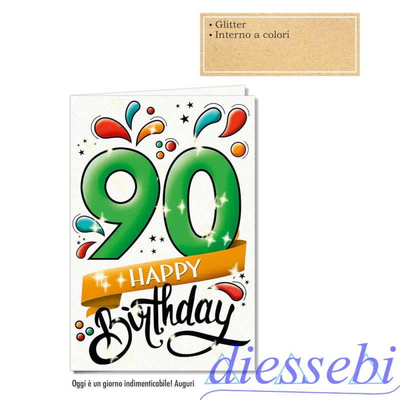 Biglietto Compleanno 90 Anni