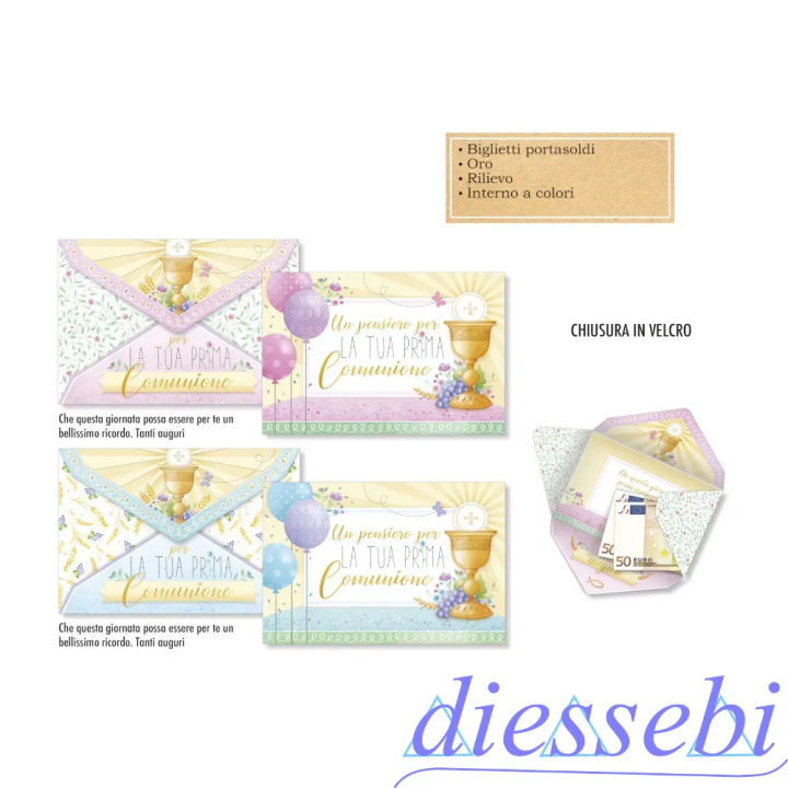 Biglietto Portasoldi Prima Comunione
