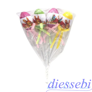 Set 4 Uova Colorate con Stecco