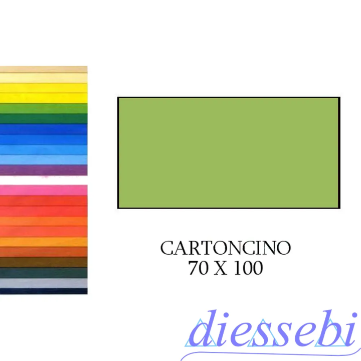 Cartoncino 70x100cm 220gr Verde Pisello Fabriano ElleErre