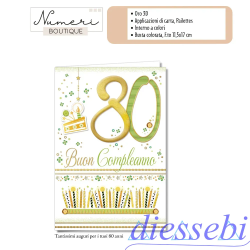 Biglietto Compleanno 80 Anni