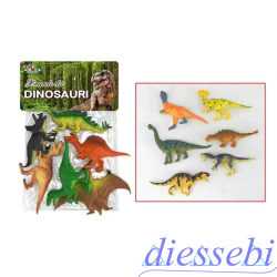 Busta Animali Dinosauri 6Pz