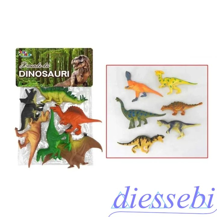 Busta Animali Dinosauri 6Pz