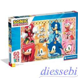 Puzzle Sonic 60 Pezzi Clementoni