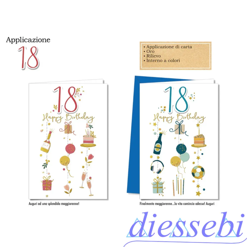 Biglietto 18 Anni - 18 Happy Birthday