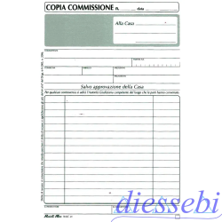 Blocco Copia Commissione A5 3 copie autoricalcanti Prodotti Flex