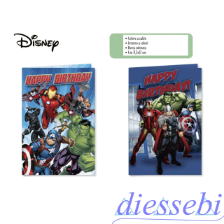 Biglietto Compleanno Avengers