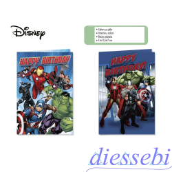 Biglietto Compleanno Avengers