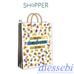 Shopper Pois Oro XL