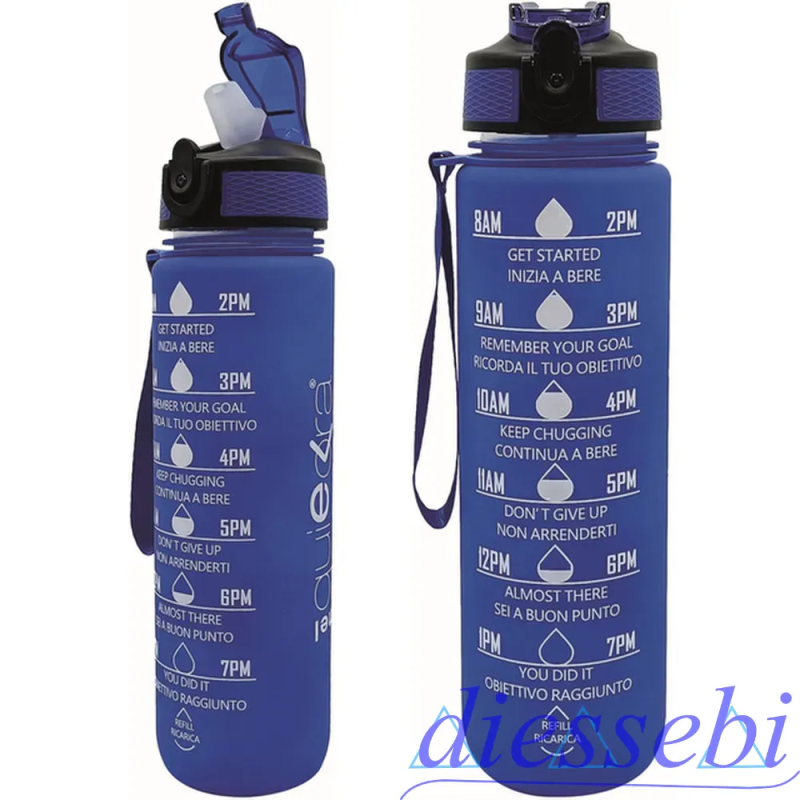 Borraccia Motivazionale 1L Blu