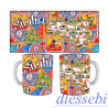 Tazza in Ceramica Sicilia con Paladini - Sicilia Gadget