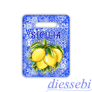 Sottopentola Sicilia Blu Limoni - Sicilia Gadget