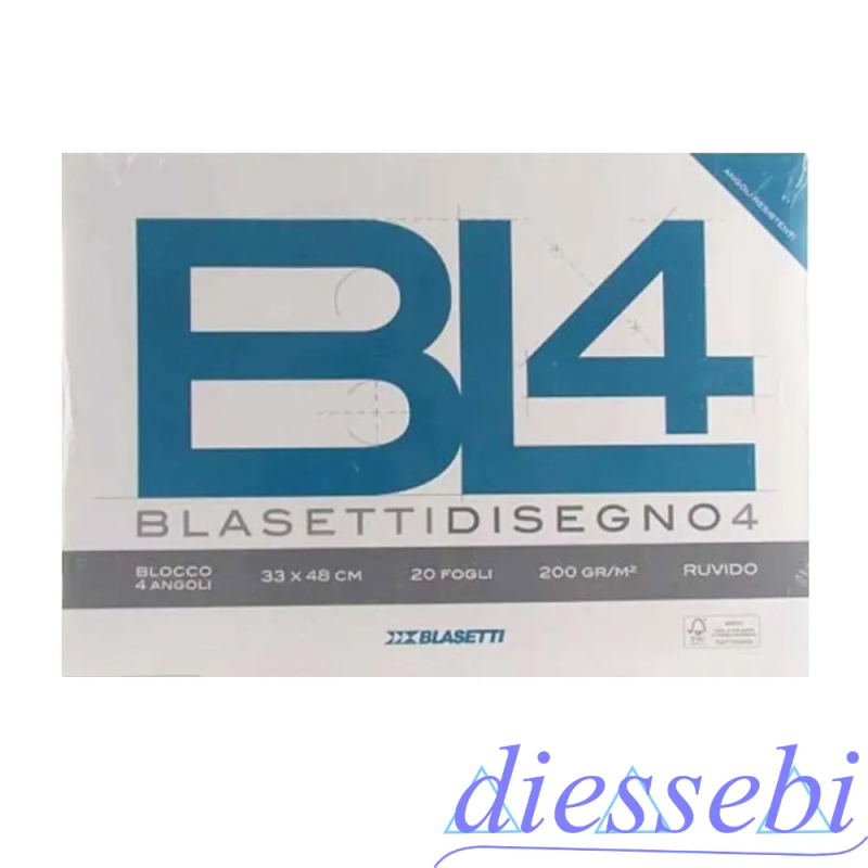 Album da Disegno Ruvido 33x48cm 20fg BL4 Blasetti