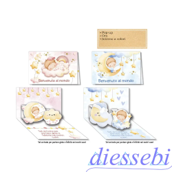 Biglietto Nascita Pop Up