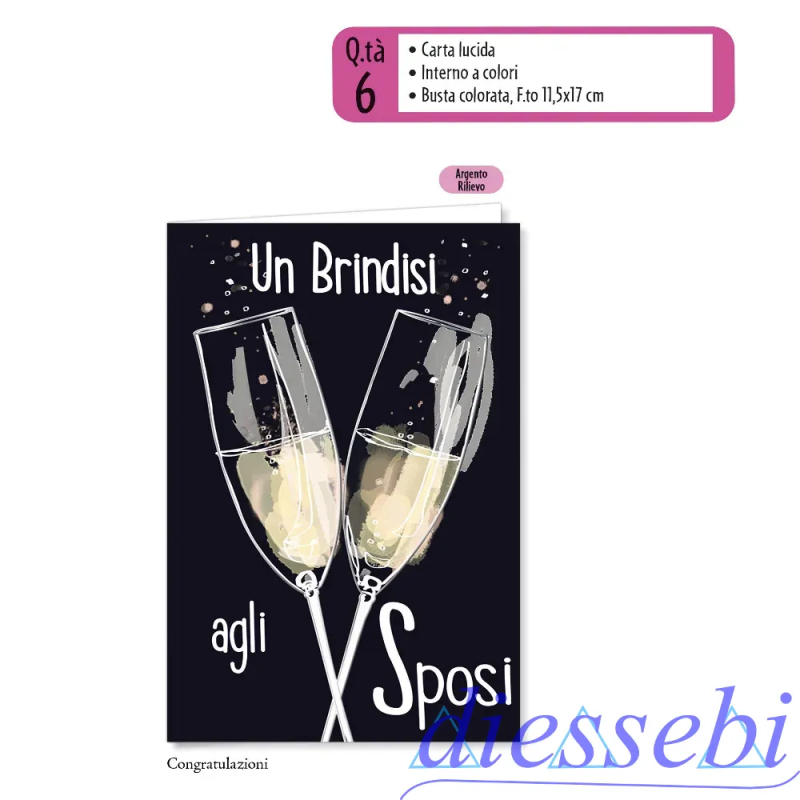 Biglietto Anniversario Brindisi