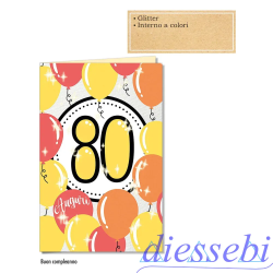 Biglietto Compleanno 80 Anni