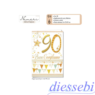 Biglietto Compleanno 90 Anni