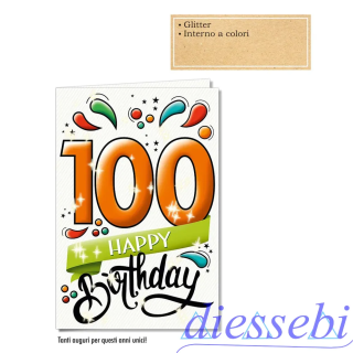 Biglietto Compleanno 100 Anni
